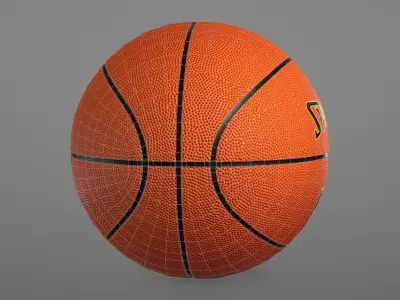 Basketball Outdoor Spalding Street Low-poly 3D model