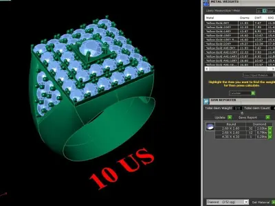 Luxury Men Rings Designs 6MR068 3D print model