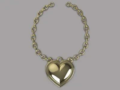 Heart pendant For Girls and Women 3D print model