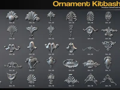 Ornament Kitbash Vol 1 3D model