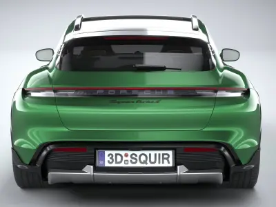 Porsche Taycan Turbo S Cross Turismo 2021 3D model