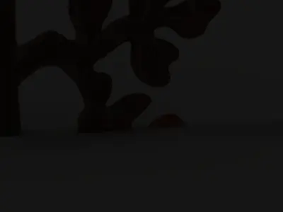 Rustic Metal Fern Leaf Decor Model Pack Low-poly 3D model