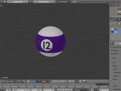 Pool ball collection Free low-poly 3D model