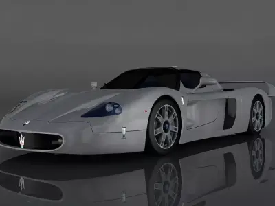 Maserati MC12 Low-poly 3D model