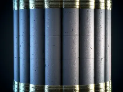 Pillar Stylized - Vol 01 - SBsar - Maps Texture