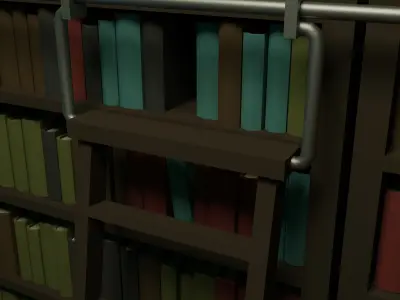 Living room Low-poly 3D model