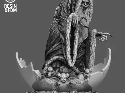 Wicked Movies Krampus Sculpture  3D print model