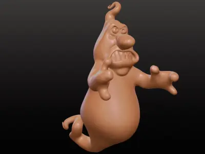 Funny Ghost Trio Halloween Decor stl Hanging Ornaments 3D print model