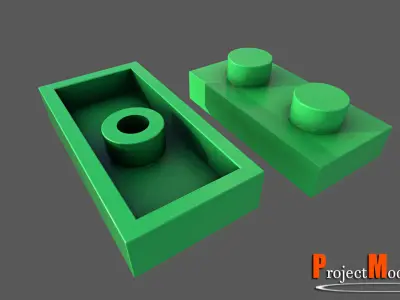 Building Block-Pack002 Low-poly 3D model
