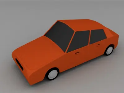Car Toy Low-poly 3D model