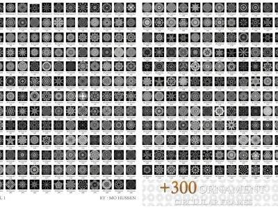 Mega Ornaments 1800 4K ALPHA Texture