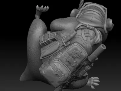 Hamster Black Ops 3D print model