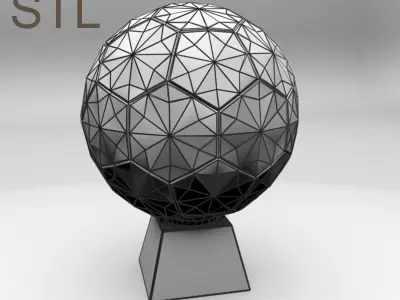 Football Trophy 3D model purchase
