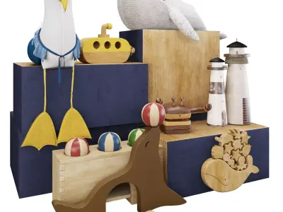 Kids Room Decoration 012 3D model