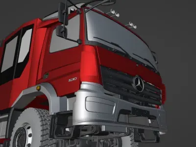 Mercedes Benz Atego 1530 - HLF - Ziegler 3D model
