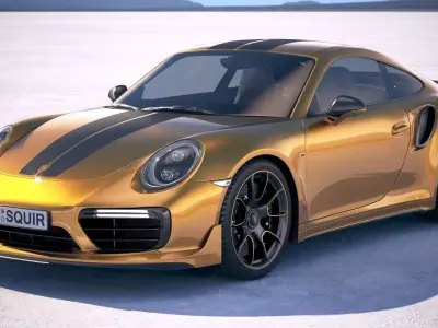 Porsche 911 Turbo S Exclusive Series 2018 3D model