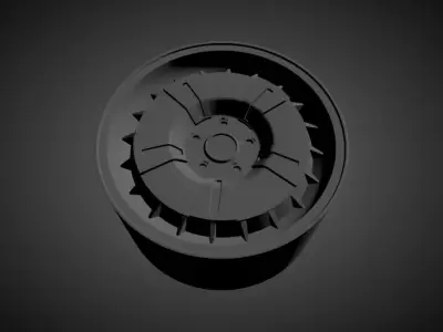 Citroen CX OEM scalable and printable rims 3D print model