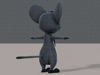 Mouse V01 Low-poly 3D model