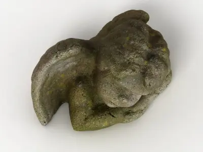 Angel Statuette 003 3D model