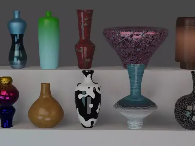 Ultimate vases pack Low-poly 3D model