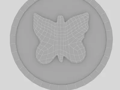 butterfly table 03 Low-poly 3D model purchase