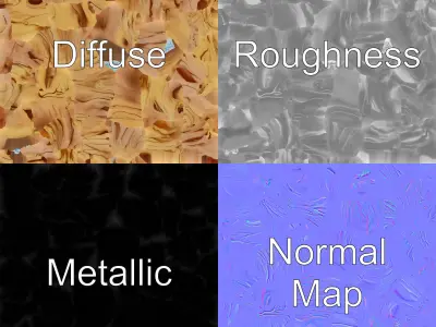 Sculpted Driftwood Fluid Form model pack Low-poly 3D model