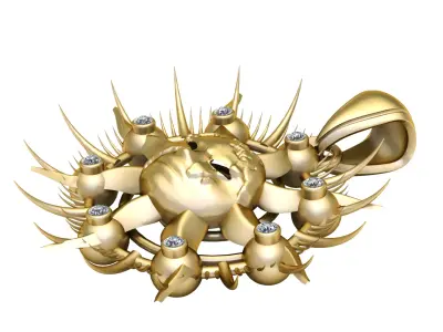 SUN PENDANT 3D PRINTABLE MODEL  3D print model