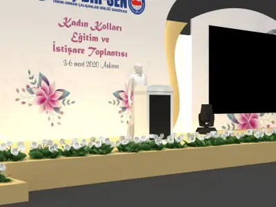Woman Days Stage Decor 102 3D model