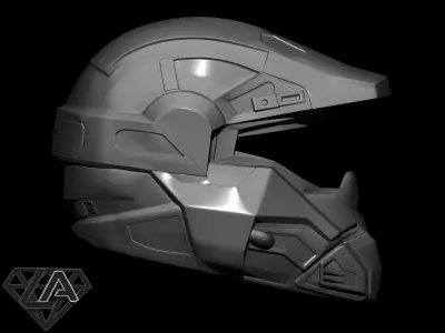 Halo x2 moto version helmet 3D print model 3D print model