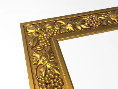 Carved Picture Frame 3D model