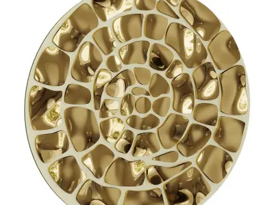 Spiral fresco 3D model