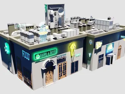 Building Dressing Asset Pack Vol 1  3D Model Collection