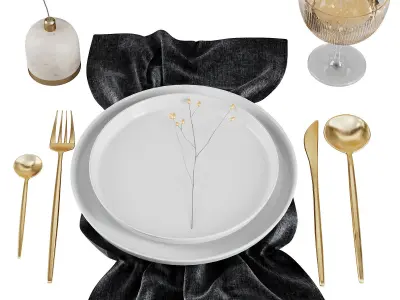 Table Setting V6 3D model