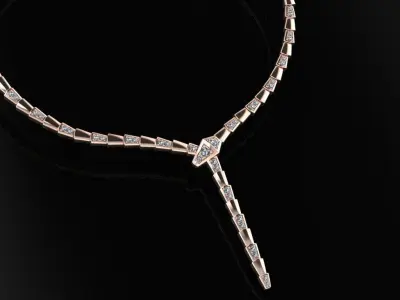 Bvlgari Serpenti Necklace  3D print model