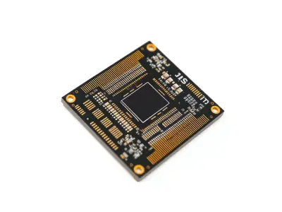 Gold Circuit Board model pack Low-poly 3D model