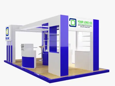 Booth Exhibition Stand a472b 3D model