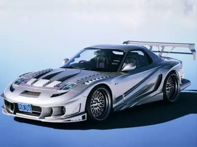 Mazda RX-7 FD3S Abflug Anibus 1994 3D model