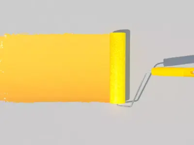 Paint Roller 3D model