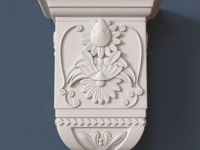 Decorative Corbel 3D model 11