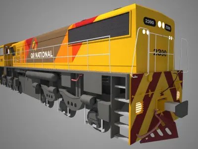 Locomotive QR National Class 2390 3D model