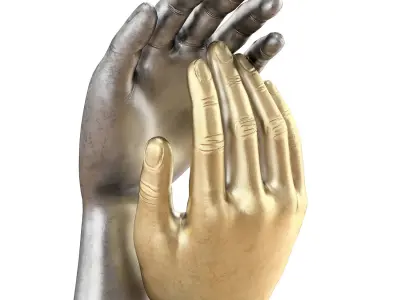 Decorative figurine of hands 3D model