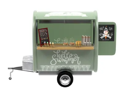 Ice cream truck 3D model