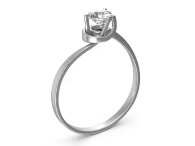 Solitaire Low-poly 3D model