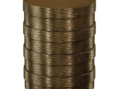 Inez Drum End Table Crate and Barrel 3D model