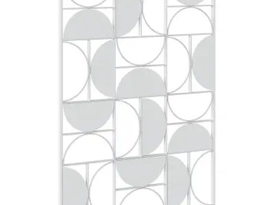 Decorative panel Bronde metal 3D model