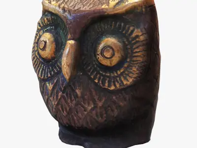 Figurine Owl 3D model