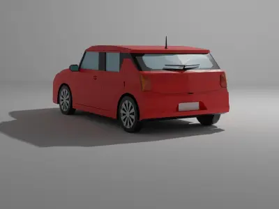 Maruti-swift suzuki nissan compact car Low-poly 3D model