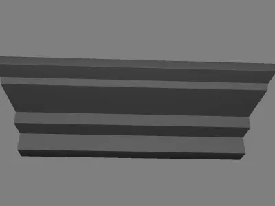 Cornice Moulding Low-poly 3D model