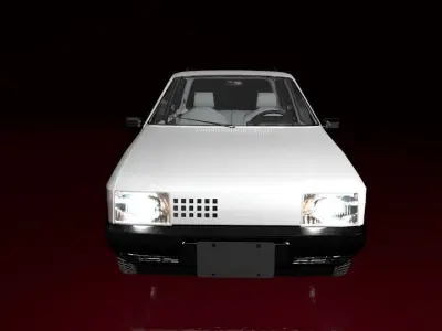Mehran Car Animated 3D model