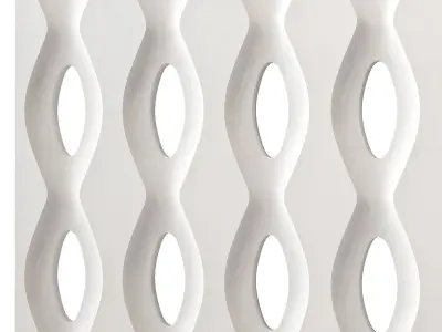 Gesso 3D gypsum block 3D model